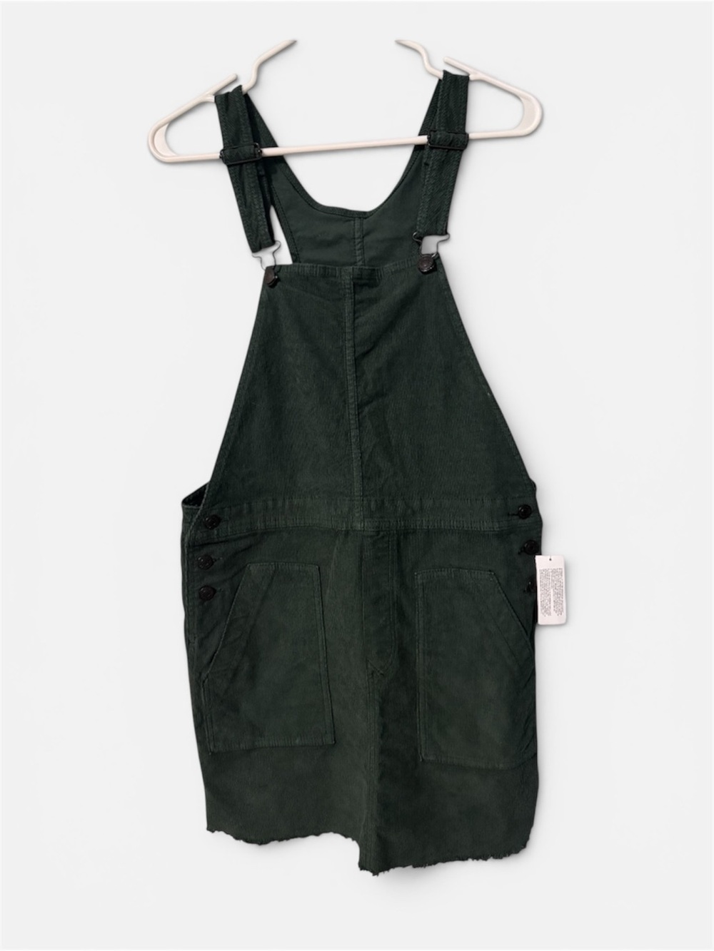 NWT American Eagle Corduroy Overall Dress Green Medium - Picture 2 of 8